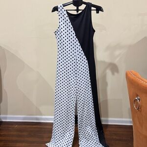 CBR Monochrome Polka Dot Jumpsuit